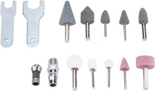 Load image into Gallery viewer, 15 Piece Air Die Grinder Kit 1/4" 1/8" Rotary Air Compressor Tool Kit Carry Case
