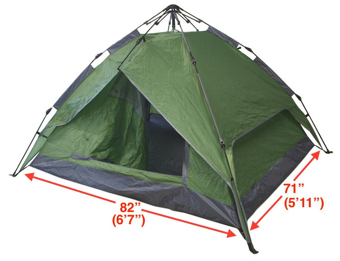 4 Person Instant Automatic Pop Up Tent for Backpacking, Camping, Hiking
