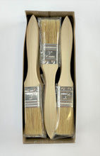 Load image into Gallery viewer, Lot of Twelve 1" Paint Brushes Classic Bristle Paint Brushes with Wooden Handles