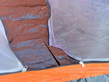 Load image into Gallery viewer, 2 Person Dome Camping Tent - 7x5' with Sealed Bottom - Orange