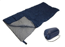 Load image into Gallery viewer, SLEEPING BAG - 20+ Degrees F- NAVY BLUE - CAMPING GEAR - Carrying Bag NEW
