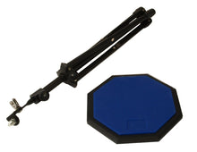Load image into Gallery viewer, DRUM PRACTICE PAD 8x8" Octagon + STAND Adjustable 19-32" Swivel BLUE
