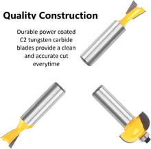 Load image into Gallery viewer, 24 Piece EDM ROUTER BIT SET - 1/4" Shank Tungsten Carbide Edges in Aluminum Case