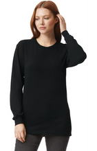 Load image into Gallery viewer, American Apparel Women&#39;s&#39; Unisex Classic Long-Sleeve Tee, Jersey Black Large
