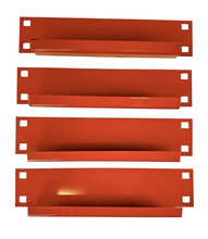 Load image into Gallery viewer, Pallet Racking 12" Spacers Orange Interlake Mecalux Teardrop Supports
