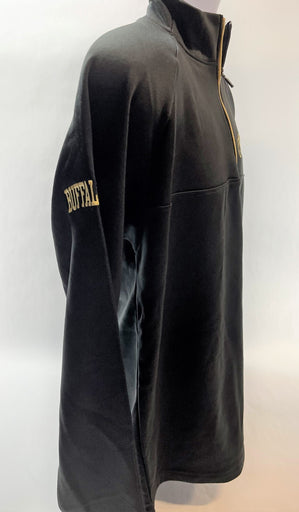 Champion Men's Colorado Buffaloes Athletic Quarter-Zip Raglan Jacket Black New