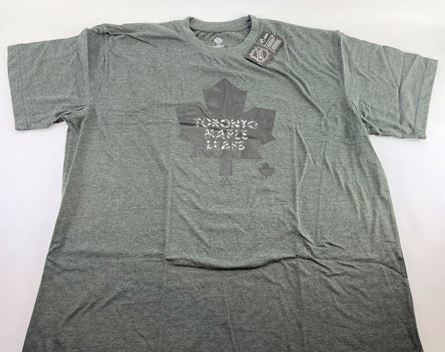 NHL Toronto Maple Leafs Hockey Men's Licensed Screen Print Tee, Grey, Big & Tall