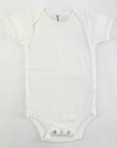2-Pack White Baby One Pieces by American Apparel 100% Organic Cotton 6-12M