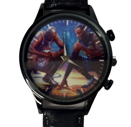 NBA Player Leather Strap Watch Variety Featuring Jordan, James, Wade & Bryant