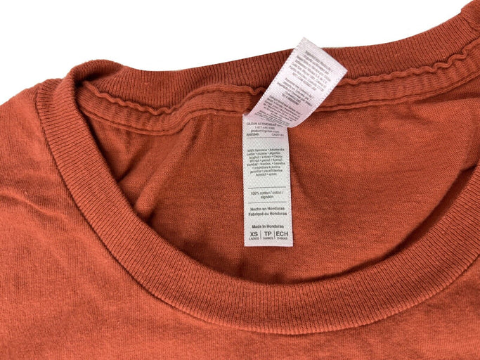 Women's Classic Tee American Apparel Comfort T-Shirt 100% Cotton Pumpkin - XS