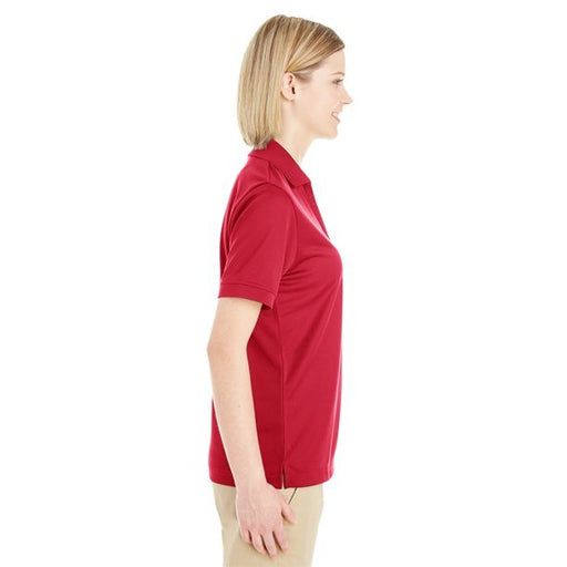 Core 365 Women's Textured Polo, Antimicrobial Moisture Wicking UV Protection
