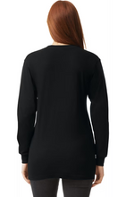 Load image into Gallery viewer, American Apparel Women&#39;s&#39; Unisex Classic Long-Sleeve Tee, Jersey Black Large
