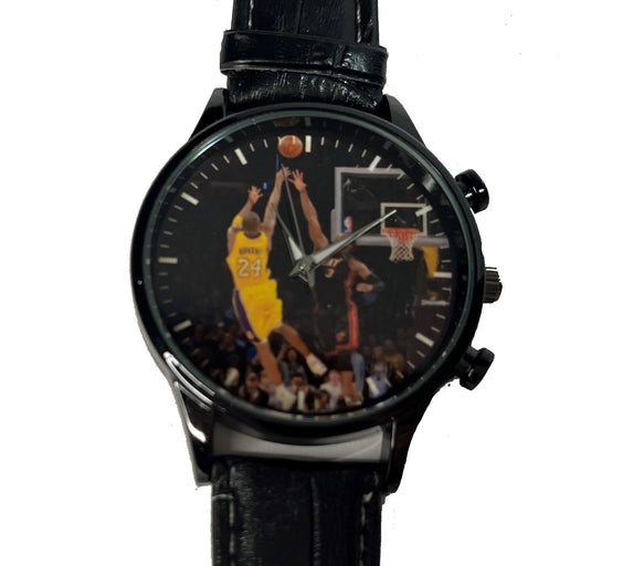 NBA Player Leather Strap Watch Variety Featuring Jordan, James, Wade & Bryant