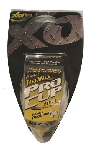 XO ATHLETIC PEE WEE PROCUP with BRIEF Boys Protection Cup Set Size 4/5 16