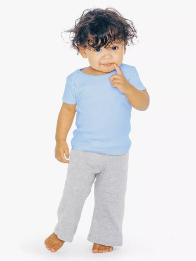 2 Pack American Apparel Infant Baby Rib Lap Tee in Baby Blue 6-12 Months, 4000W