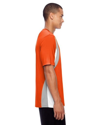 Team 365  Men's Jersey TT10, Antimicrobial Moisture Wicking Orange Varied Sizes