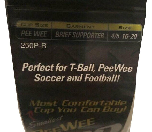 XO ATHLETIC PEE WEE PROCUP with BRIEF Boys Protection Cup Set Size 4/5 16