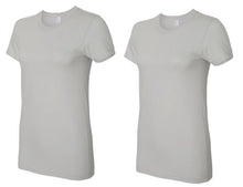Load image into Gallery viewer, 2 Pack American Apparel Women's Unisex Fine Jersey Silver Tee XL 2102W
