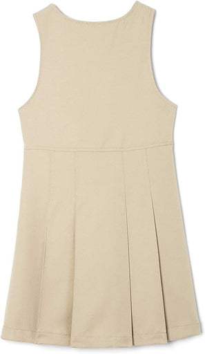 French Toast Khaki Pleated Double Buckle Jumper School Uniform Girls Size 14