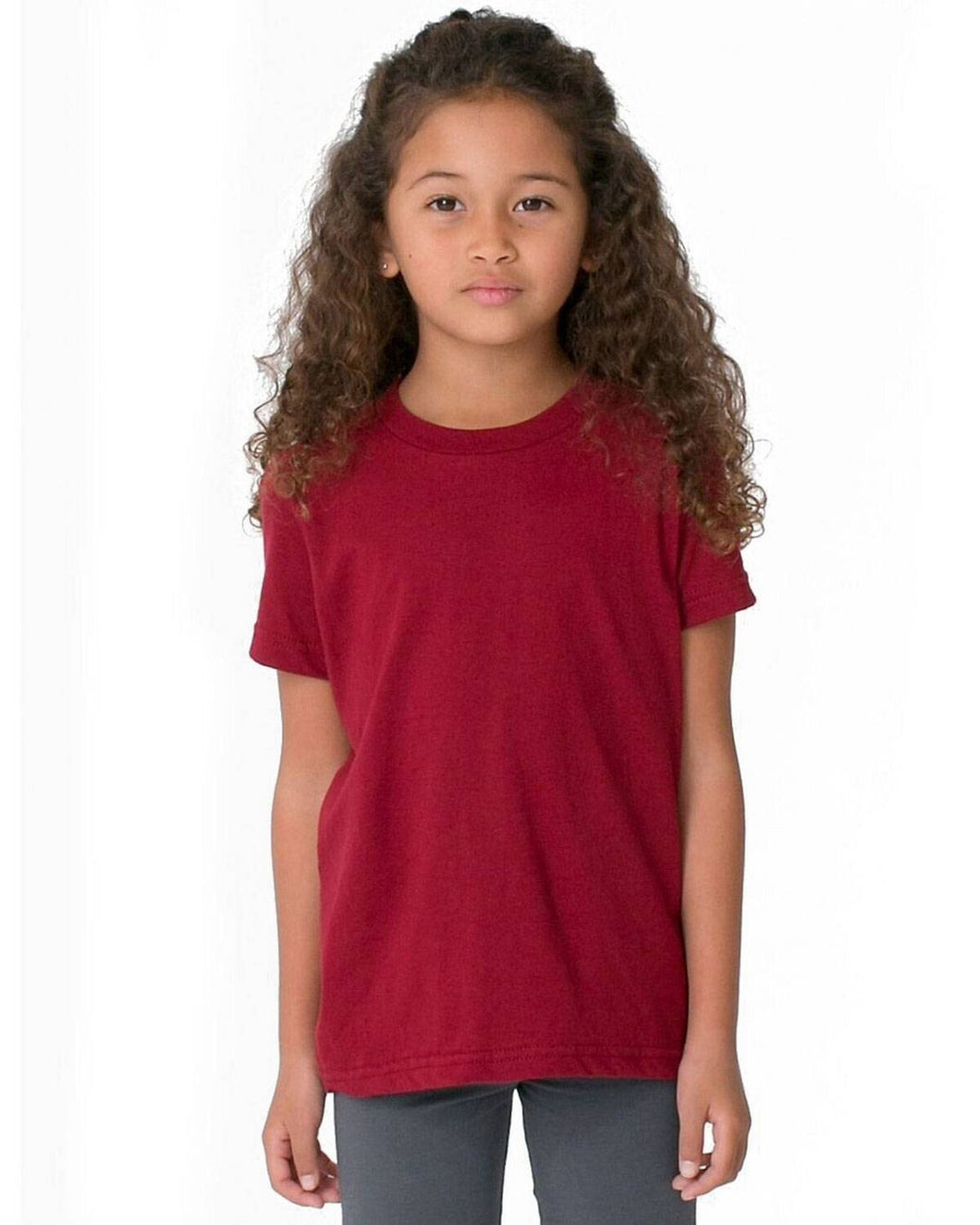 American Apparel 2105W Toddler Fine Jersey Short-Sleeve T-Shirt Rust Red Size 4