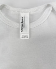 Load image into Gallery viewer, 2-Pack White Baby One Pieces by American Apparel 100% Organic Cotton 6-12M

