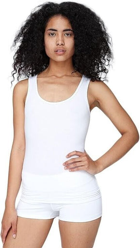 American Apparel Women's Cotton Spandex Tank Top 2XL White