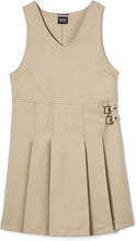 Load image into Gallery viewer, French Toast Khaki Pleated Double Buckle Jumper School Uniform Girls Size 14
