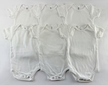 Load image into Gallery viewer, 2-Pack White Baby One Pieces by American Apparel 100% Organic Cotton 6-12M
