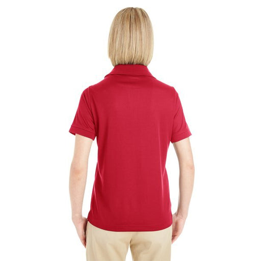Core 365 Women's Textured Polo, Antimicrobial Moisture Wicking UV Protection