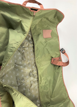 Load image into Gallery viewer, Ossington Garment Bag, Ballistic Nylon w/Leather elements, 39" x 23" Olive Green
