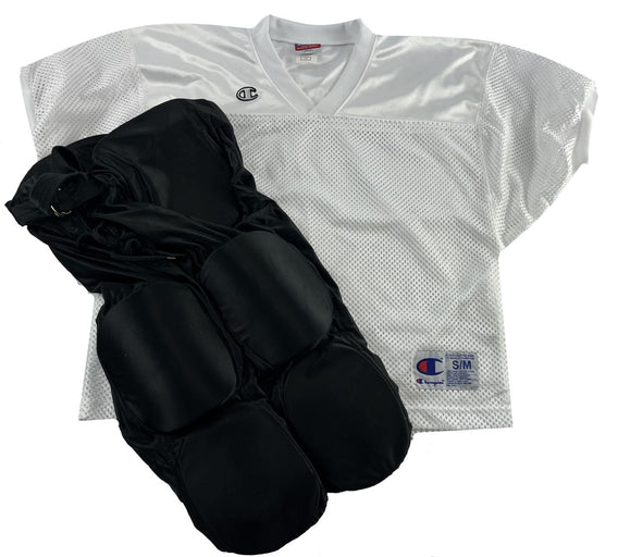 Champion YOUTH Practice Football Jerseys & Martin Football 7-Piece Pad Pants Set