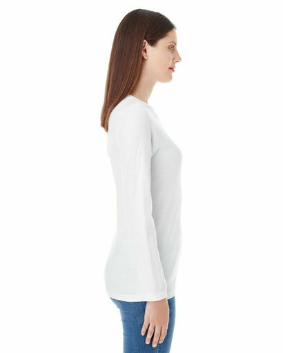 Women's Long-Sleeve Tee Classic Jersey Sleeved T-Shirt American Apparel White XL