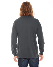 Load image into Gallery viewer, American Apparel Unisex Small Long Sleeve 100% Cotton Long Sleeve Faded Black
