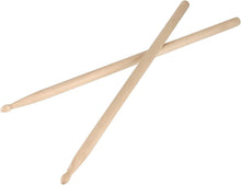 Load image into Gallery viewer, 12 PAIRS - 5B WOOD TIP NATURAL MAPLE DRUMSTICKS
