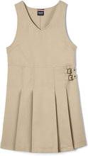 Load image into Gallery viewer, French Toast Khaki Pleated Double Buckle Jumper School Uniform Girls Size 14
