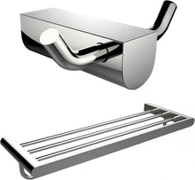 Load image into Gallery viewer, American Imaginations AI-13309 Double Robe Hook Set Multi-Towel Rack Set Chrome
