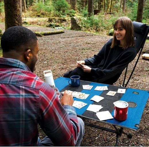 Cascade Mountain Tech Ultralight Large Collapsible Table w/Carry Bag Blue