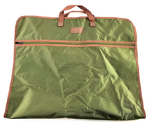 Load image into Gallery viewer, Ossington Garment Bag, Ballistic Nylon w/Leather elements, 39" x 23" Olive Green
