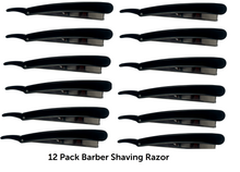 Load image into Gallery viewer, Bulk 12 Pc 9" Straight Razor Removable Blade Vintage Style Barber Shaving Razor
