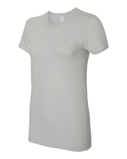 2 Pack American Apparel Women's Unisex Fine Jersey Silver Tee XL 2102W