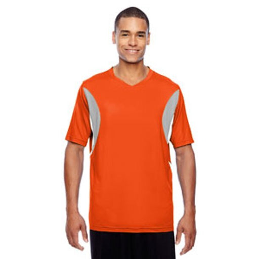 Team 365  Men's Jersey TT10, Antimicrobial Moisture Wicking Orange Varied Sizes