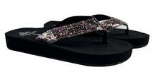 Load image into Gallery viewer, Gypsy Soule Crossed Girls Sandals, Glitter Flip-Flops, Thick Comfort Soles - New
