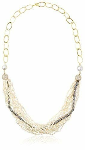 Grand Bazaar Multi-Strand Necklace, Swarovski Elements, 22k Gold-Plated Silver