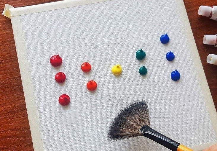 Lot of 60 Paint Sets - Twelve 12ml Tubes of Acrylic Paint Rainbow Pigments