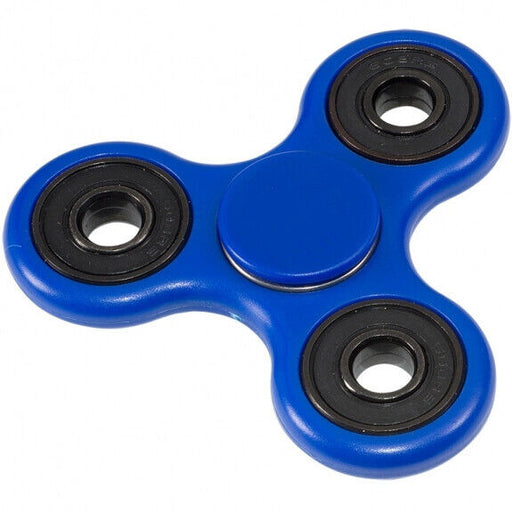 Tri Fidget Spinner Ceramic Toy for Fun, Relaxation and Anxiety Relief, Blue, NEW