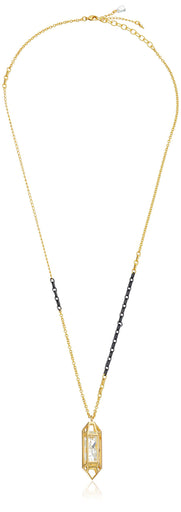 Fragments Caged Crystal Pendant Necklace