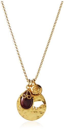 Wendy Mink Ruby Pendant Charm Necklace