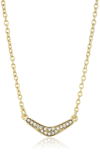Fragments Pave Bar Necklace, 17