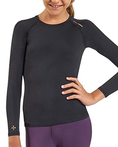 Tommie Copper Girls Core Long Sleeve Raglan Crew Tee Shirt