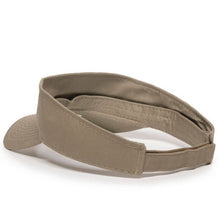 Load image into Gallery viewer, Lot of 50 Khaki Visors - Adjustable Sun Visor Caps Hats for Resale/Branding Unisex - Khaki
